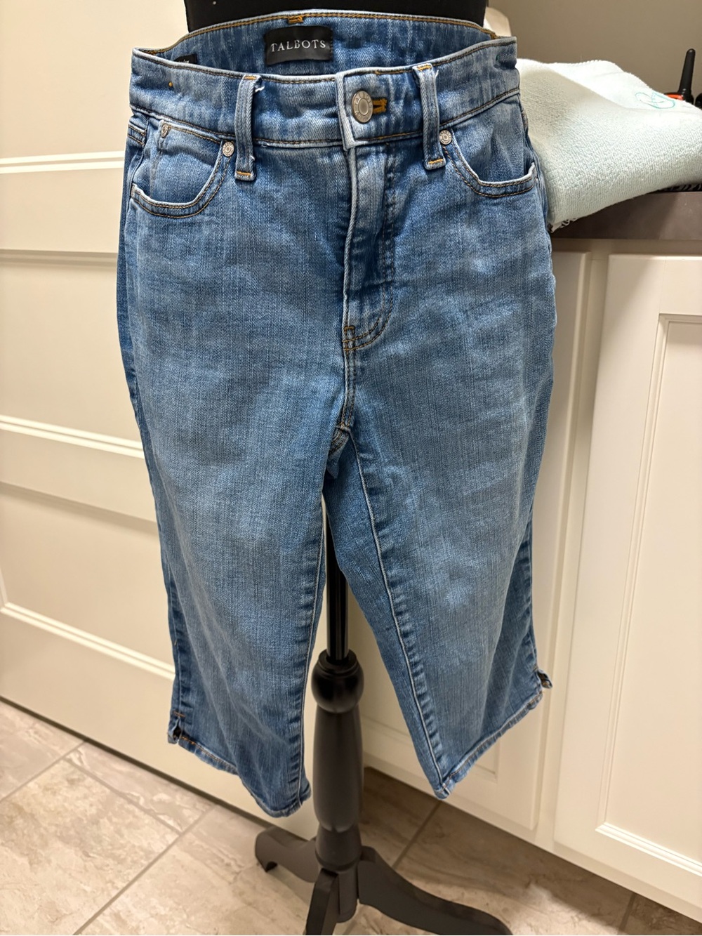 OP Pedal Pusher Jean in Light Blue Denim